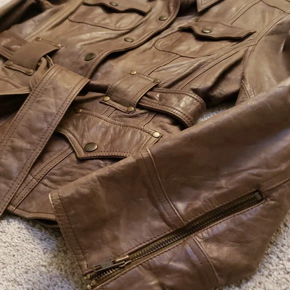 Wilson's Leather Olive Jacket - Picture 2 of 5